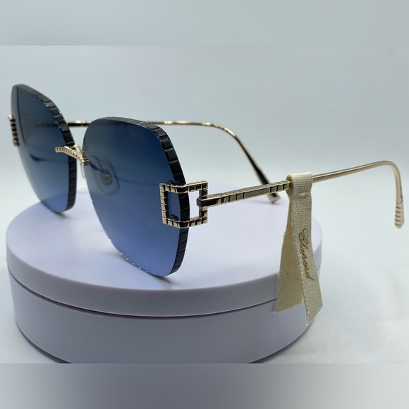 👑Chopard SCHG31 0300 Sunglasses Titanium New Authentic - Picture 16 of 16